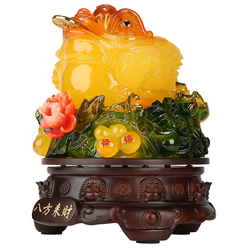 

Large Yellow Toad Lucky Decoration Three-foot Cicada New Store Opening Gift Home Feng Shui Gathering Decor