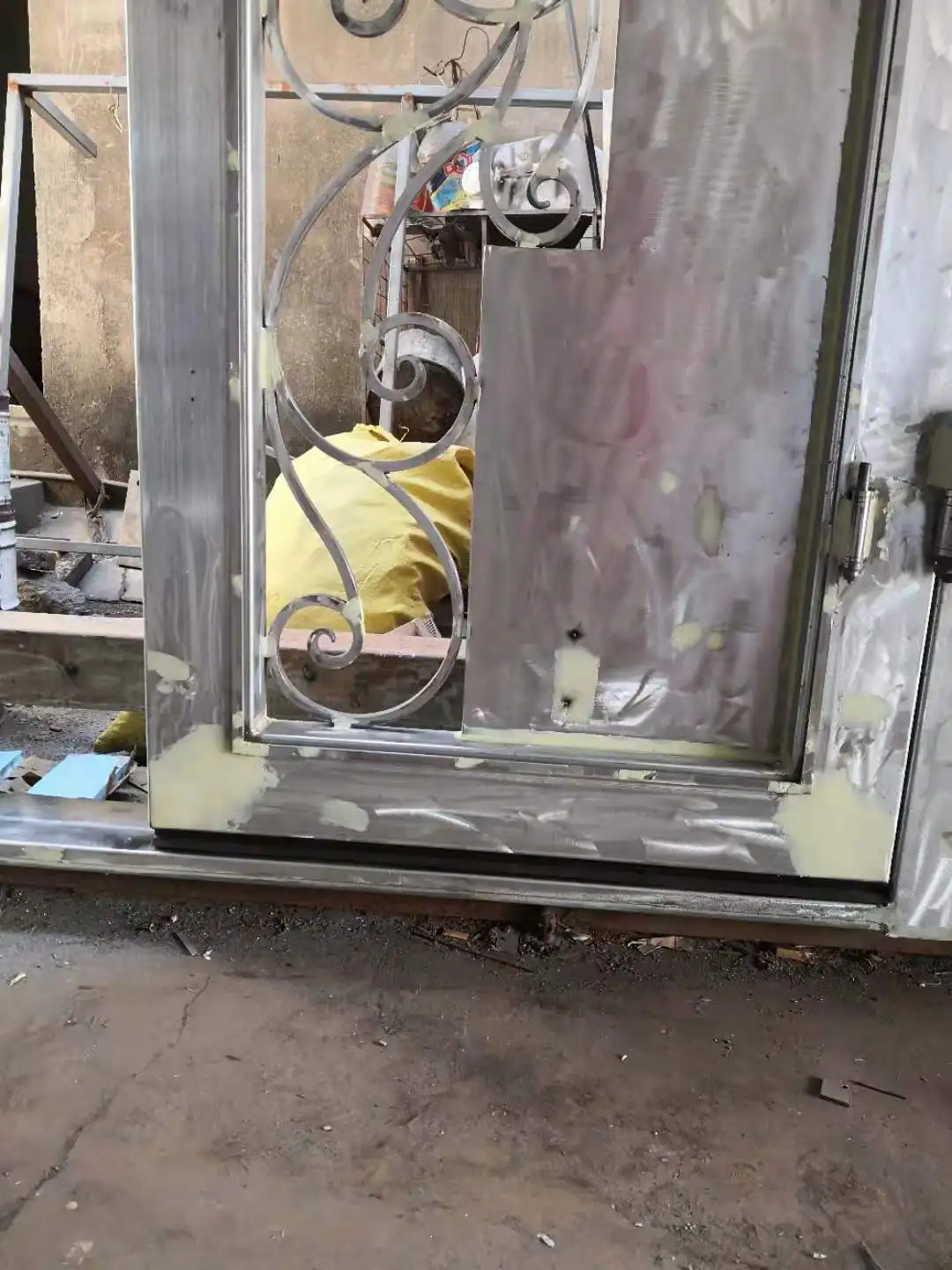 

Фотообои, кованые железные входные двери, EXW Шанхай, заводская цена, стоимость доставки, дополнительная фотография