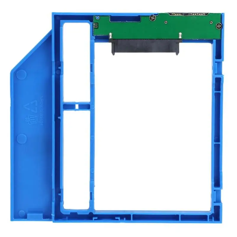 

Универсальный 9,0 мм 2-й HDD Caddy SSD диск кронштейн SATA 3,0 пластиковый материал для ноутбука CD DVD Оптический отсек