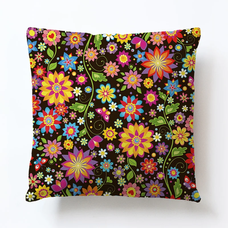 Тропический зеленый завод Монстер с цветочным принтом Декоративные диванные