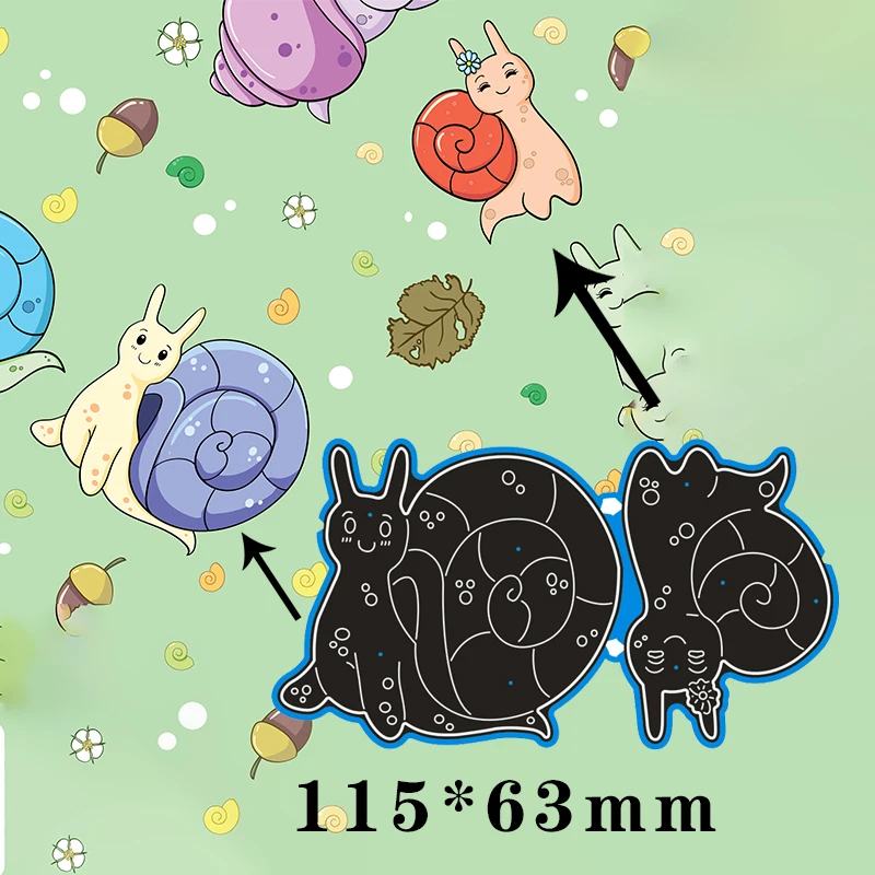 

Металлические пресс-формы 2 шт., улитки, новинка, шаблон для украшения бумаги для скрапбукинга, тиснение, «сделай сам», бумажная карточка, рем...