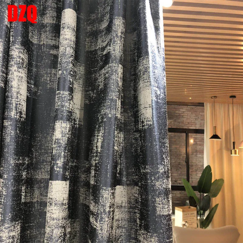 

New Manufacturers Light Luxury High-end Curtains Custom Modern Minimalist Living Room Bedroom Floor Shading Finished Curtains