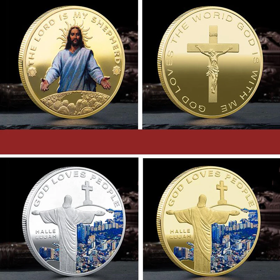 Монета-ректор с Христом религия Иисусом Христа памятная монета сувенир миф