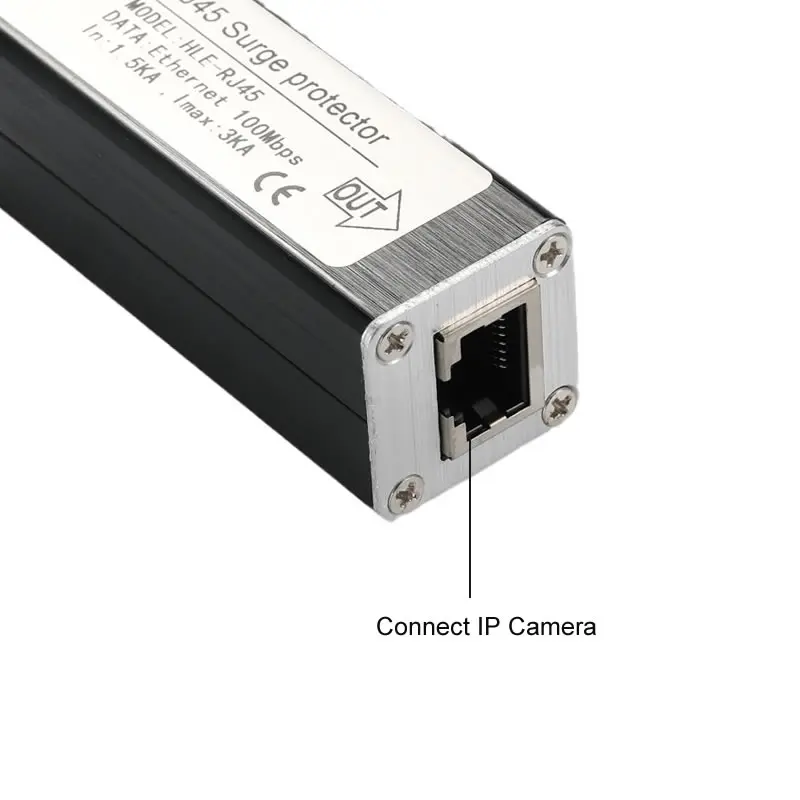 Network RJ45 cable monitoring equipment IP Camera surge protector Lightning Protection device Arrester Surveillance video 100M |
