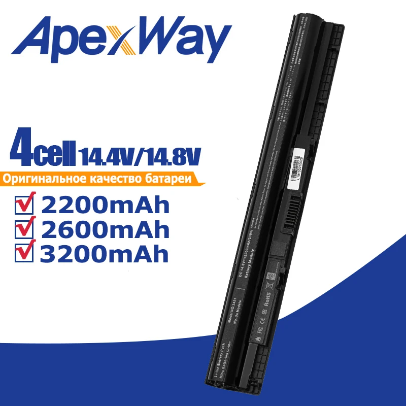 2200 мАч 14 4 В Аккумулятор для ноутбука Dell K185W M5Y1K WKRJ2 GXVJ3 HD4J0 3451 3551 5455 5458 5555|battery for
