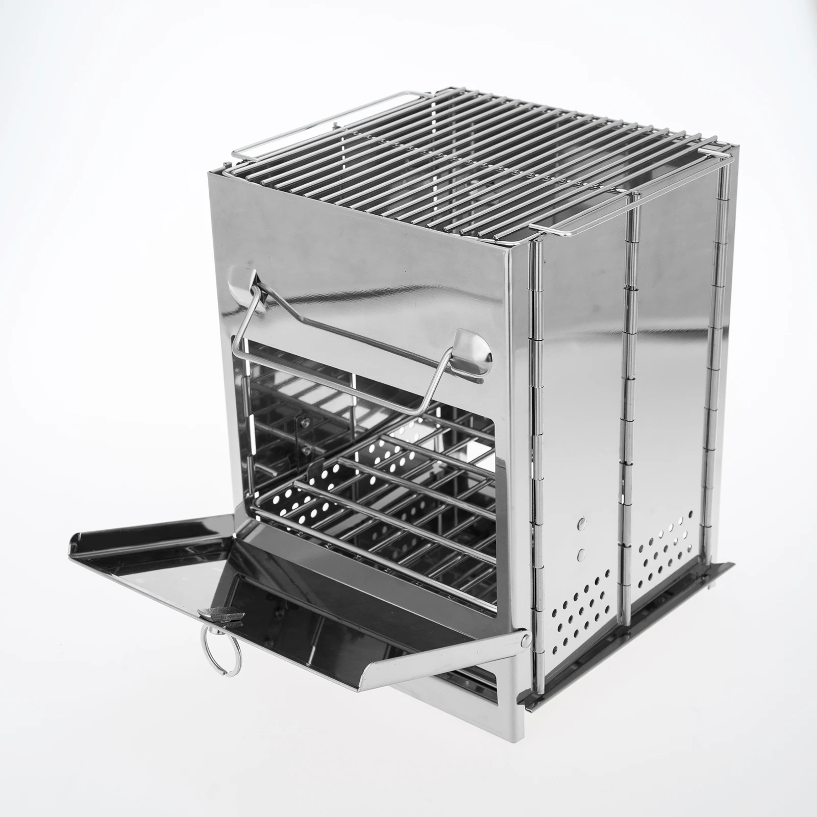 

Открытый складной гриль портативные печи BBQ из нержавеющей стали Мини гриль с сумкой для переноски кемпинга пешего туризма оборудование дл...