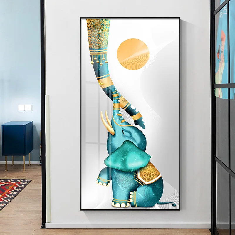 

Abstract Art Elephant Landscape Canvas Decorative Painting Poster Picture Album Photo Home Decor Wall Decoration Accessories