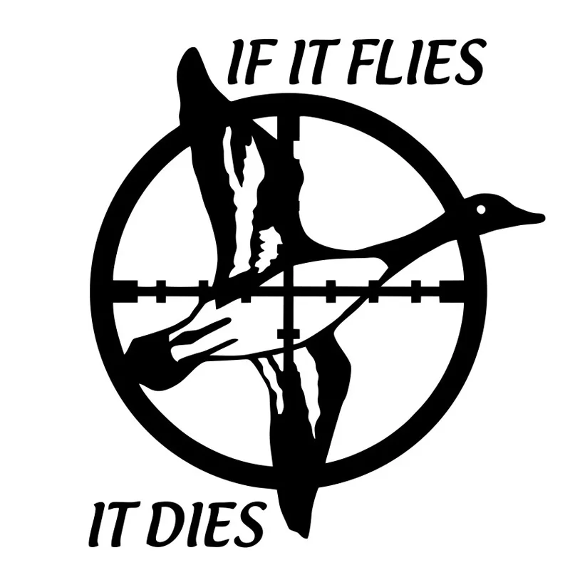 

S51775# Various Sizes/Colors Car Stickers Vinyl Decal Ducks are Flying Motorcycle Decorative Accessories Creative