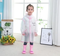 kids transparent raincoat waterproof cover toddler rain coat plastic hooded hiking reusable trajes impermeables raincoat eb50yy