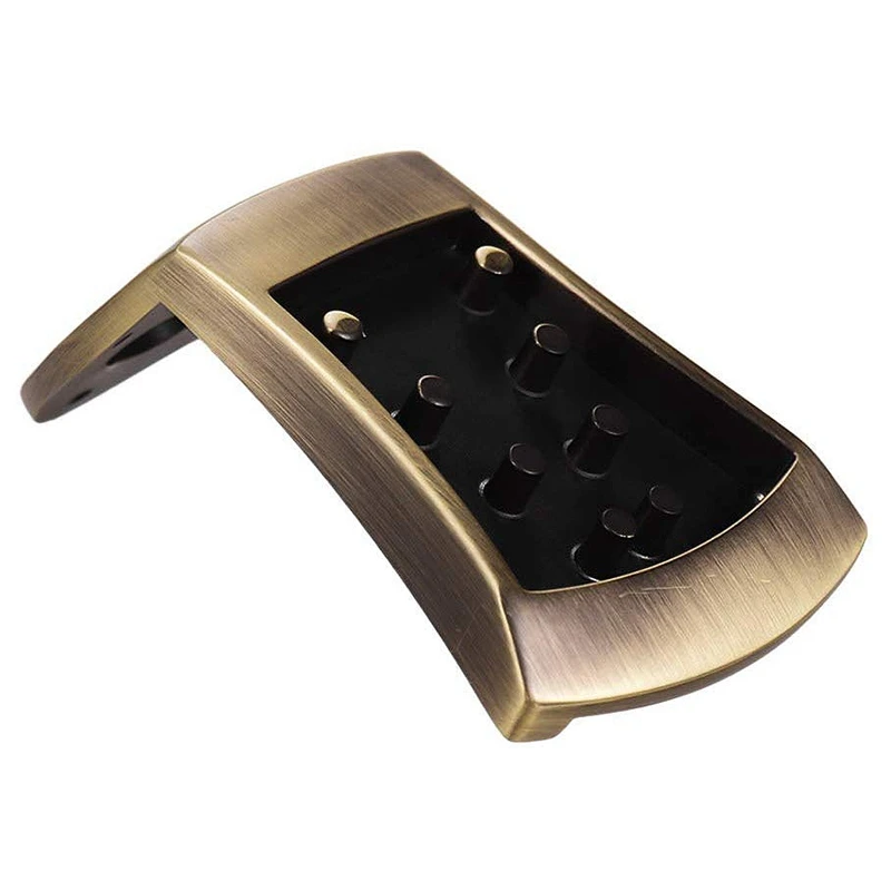 Zinc Alloy Triple-cornered Mandolin Tailpiece with 4Pcs Screws Strap Buttons Cap for Musical Instrument Bronze Color | Спорт и