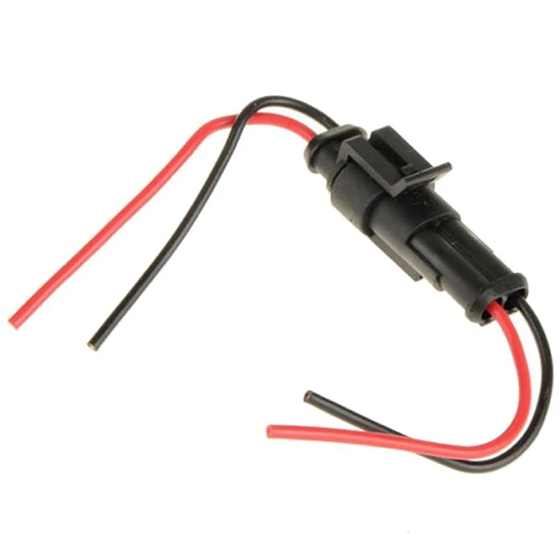 Партиями по 5 комплектов 2 PIN Путь 20 - 16 AWG Водонепроницаемый разъем жгута IP 67 AMP
