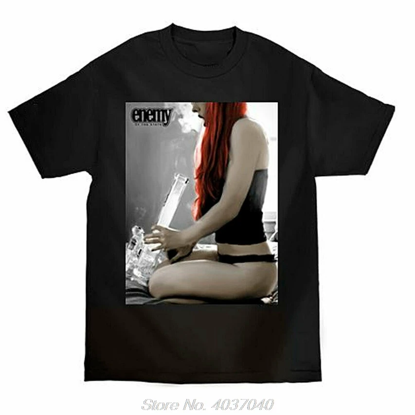 

Enemy Of The State Men's Bong RIP Short Sleeve T Shirt Black Tee T-Shirts Clothi Men Clothes Tee Tshirt harajuku
