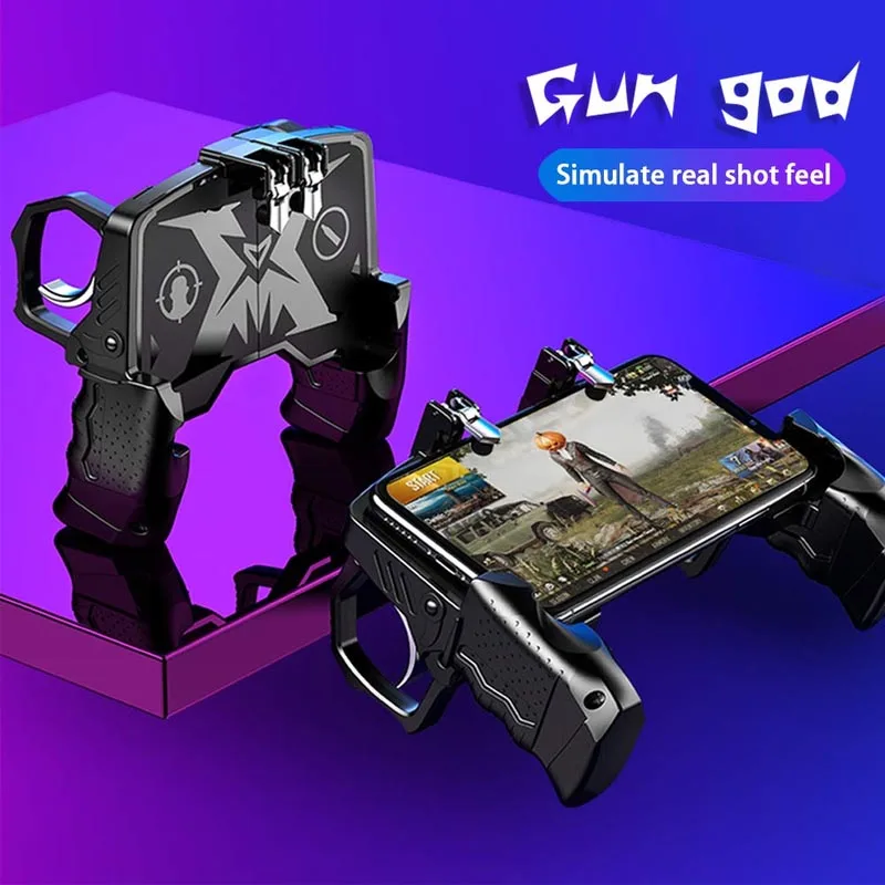 New PUBG Mobile Game Controller Gamepad Trigger Aim Button L1 R1 Shooter Joystick For IPhone Android Phone Pad Accesorios | Электроника
