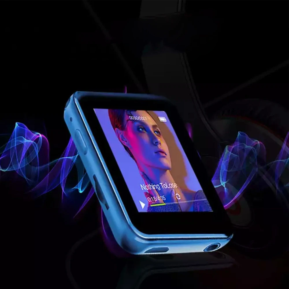 Мини Спортивный Портативный Bluetooth 5,0 mp3-плеер с металлической задней клипсой 1,8 дюймов HD экран Встроенный динамик высокое качество воспроизведения музыки