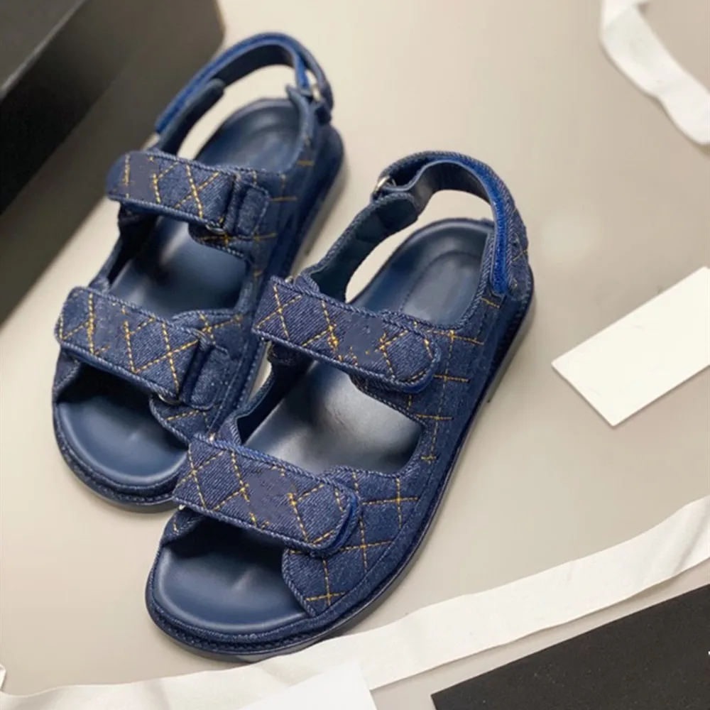 

Ollymurs summer women sandals fashionVintage denim women's sandals trend Velcro women sandals Zapatos Mujer
