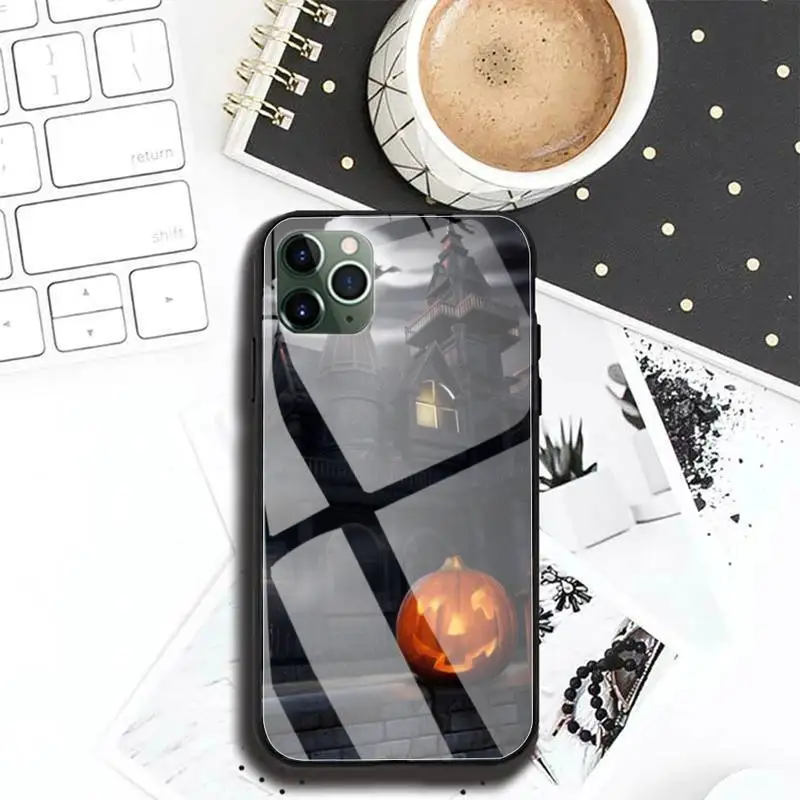 

Halloween Phone Case Glass Designer For Iphone 7 8 PLUS 6s 11 Pro Max XR Back Cover Case