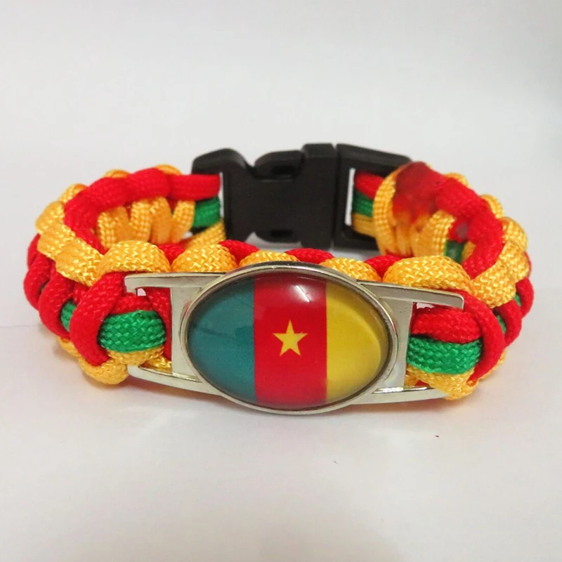 Браслет из плетеной ткани Infinity Love Cameroun для мужчин и женщин ювелирные изделия