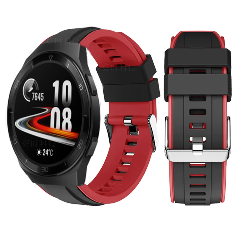 

Silicone Bracelet Band For Xiaomi Amazfit GTR 47mm Pace Stratos 2 3 Watch Strap For Huawei Watch GT 2 2E 46mm Honor Magic Correa
