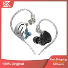 Проводные наушники KZ ZAX Hybrid Technology 7BA + 1DD, 16 шт., наушники-вкладыши с шумоподавлением, гарнитура, Hi-Fi наушники-вкладыши для монитора, музыки