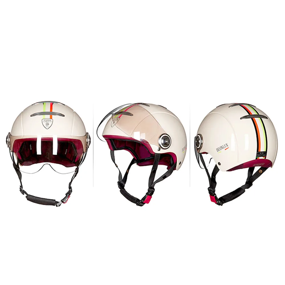 BEON мотоциклетный шлем для мужчин и женщин Ретро винтажный Байкерский скутер