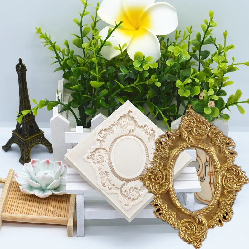 Рамка силиконовая формочка в виде цветов бордюр торт шоколадный десерт кружева