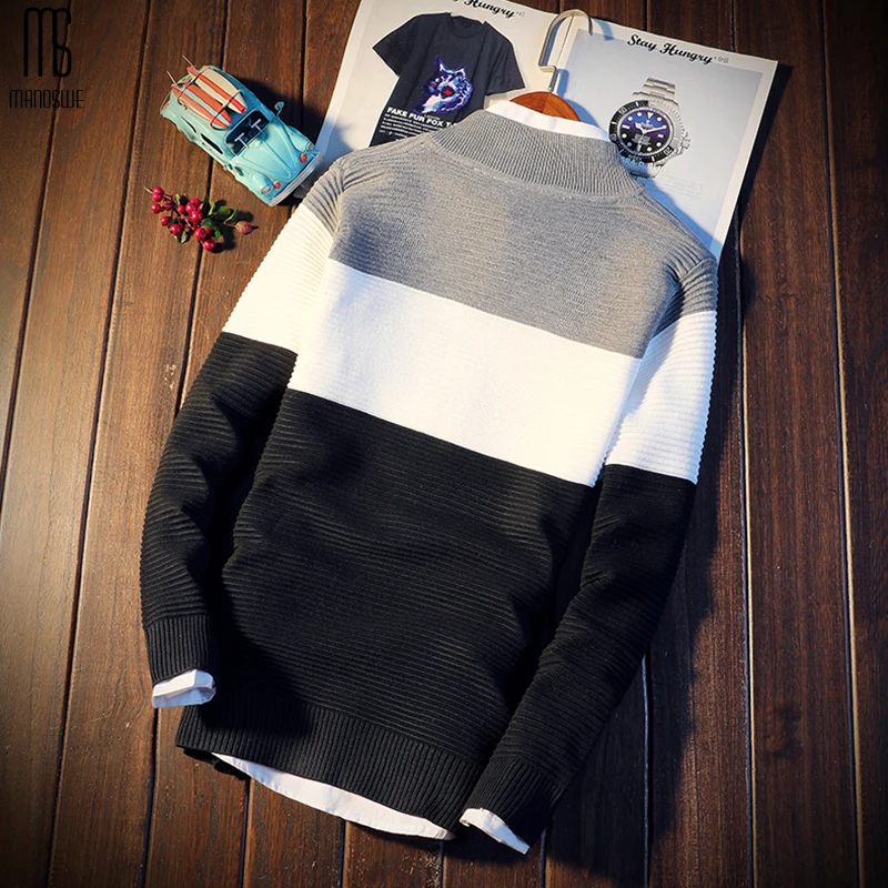 Мужской кардиган с круглым вырезом Manoswe трикотажная куртка на молнии размеры от 2