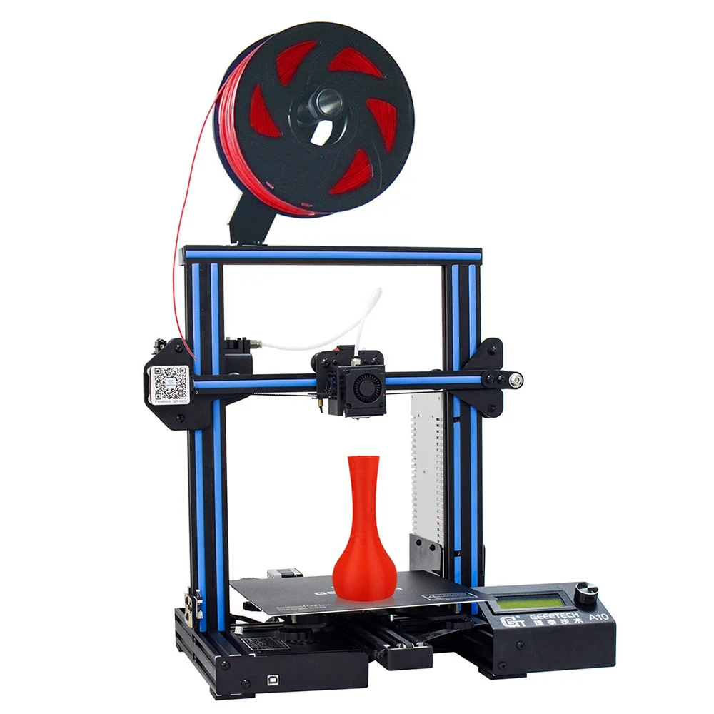 Bestellen Geeetech A10 / A10M /A30/A20/A20M 3d Drucker Schnelle Montage Mit Super Brutstätte Filament Detektor Und Brechen-fortsetzen Fähigkeit