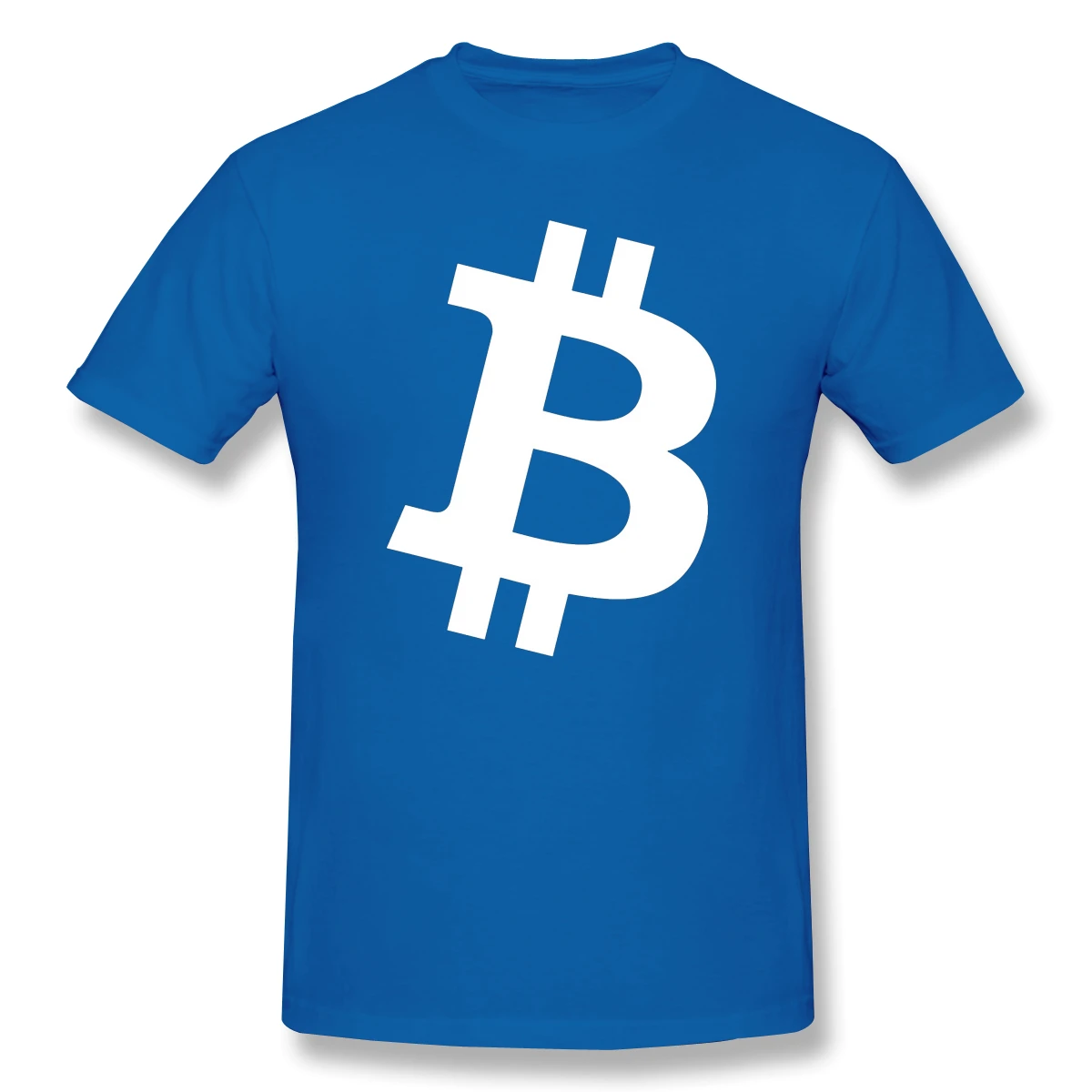 

Dogecoin 2021 New Arrival T-Shirt B Symbol Crewneck Cotton for Men