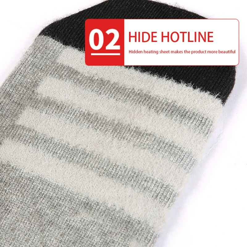 2021 зимние носки с электрическим подогревом из углеродного волокна для женщин