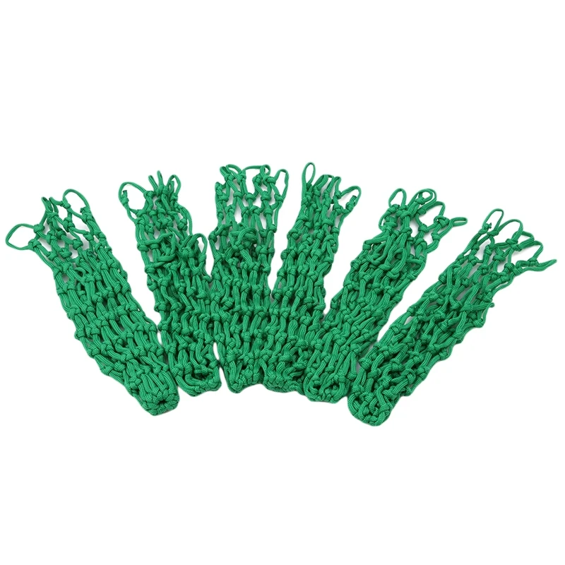 

6PCS Green Billiard Pocket Pool Snooker Table Nylon Mesh Net Bags Club Kit Professional Snooker Accessories Billiard Parts Net
