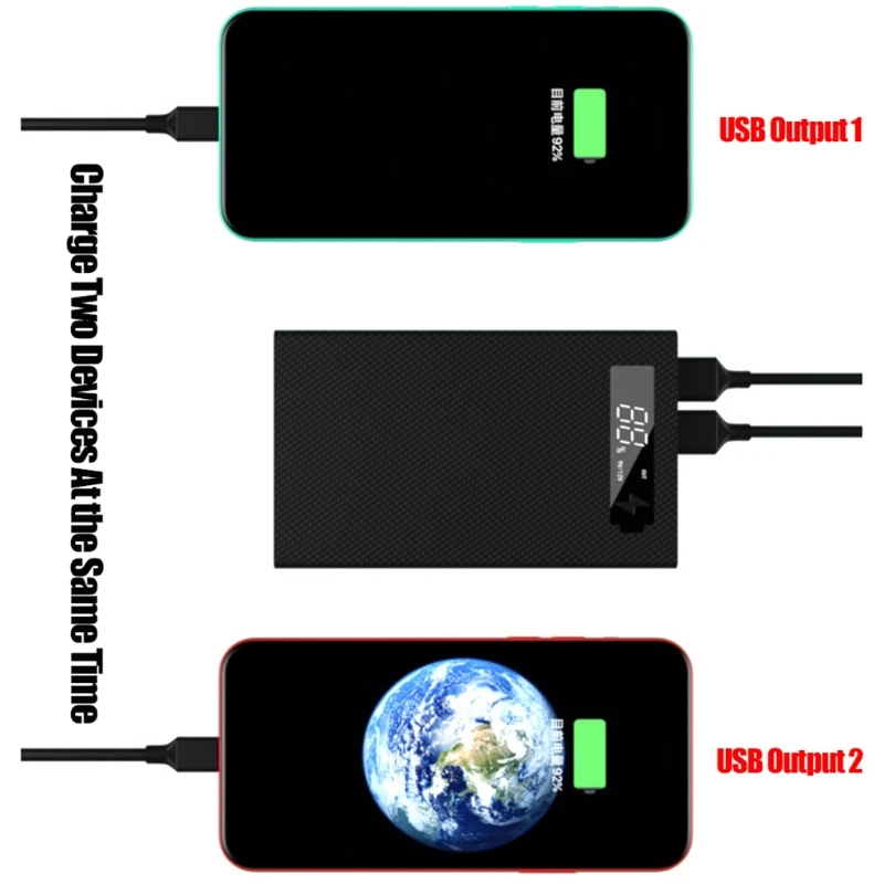 

Detachable LCD Display DIY 5x18650 Battery Case Power Bank Shell Charger Box