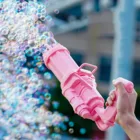 Автоматическая пузырьковая машина с 18 отверстиями, электрический пистолет для пузырей, летние уличные игрушки, подарок для детей, воздуходувка для пузырей, украшение для праздника, вечеринки, свадьбы