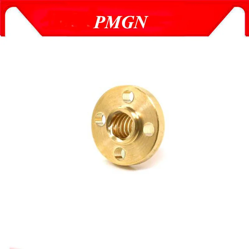 

Cnc 1Pcs T12 Nut Trapezoidal Screw Nut Brass Copper Nut Lead 2mm 3mm 4mm 8mm 10mm 12mm 14MM For 3D Cnc
