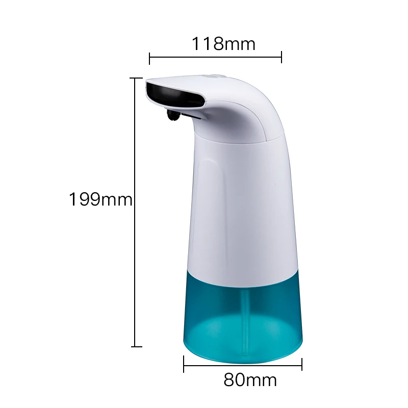 

Foam Soap Dispenser 250ml Hand Wash Washer Infrared Sensing Automatic Portable Foam Liquid Soap Dispenser for Bathroom Kitchen
