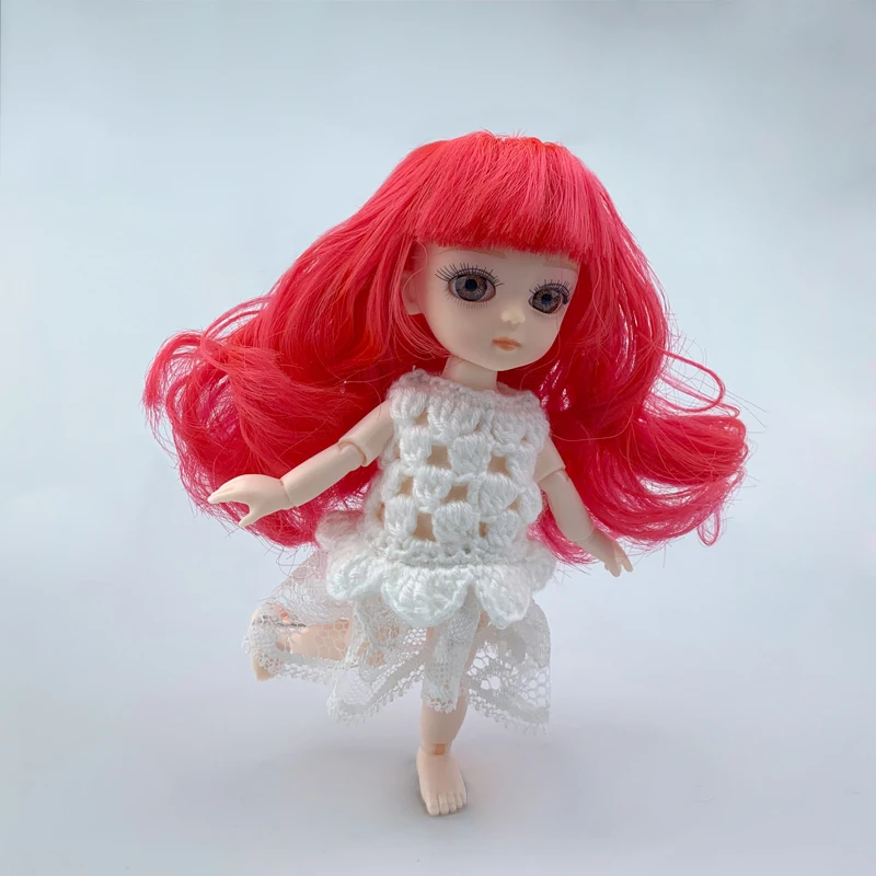 B Кукла ручной работы Bjd, одежда 1/12, оригинальная игрушка для девочек, куклы принцессы, 14 шарниров, прекрасный детский Рождественский подарок, детские игрушки для девочек - Цвет: B