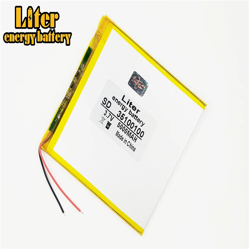 

Polymer rechargeable batteries 35100100 3.7V 5000MAH Tablet PC general battery 7 inch 8 inch 9inch 33100100