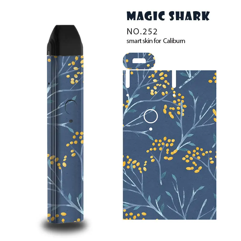  2019 New Flower Beautiful Landscape English Words Sticker Case Full Wrap Film for Uwell Caliburn | Мобильные телефоны и