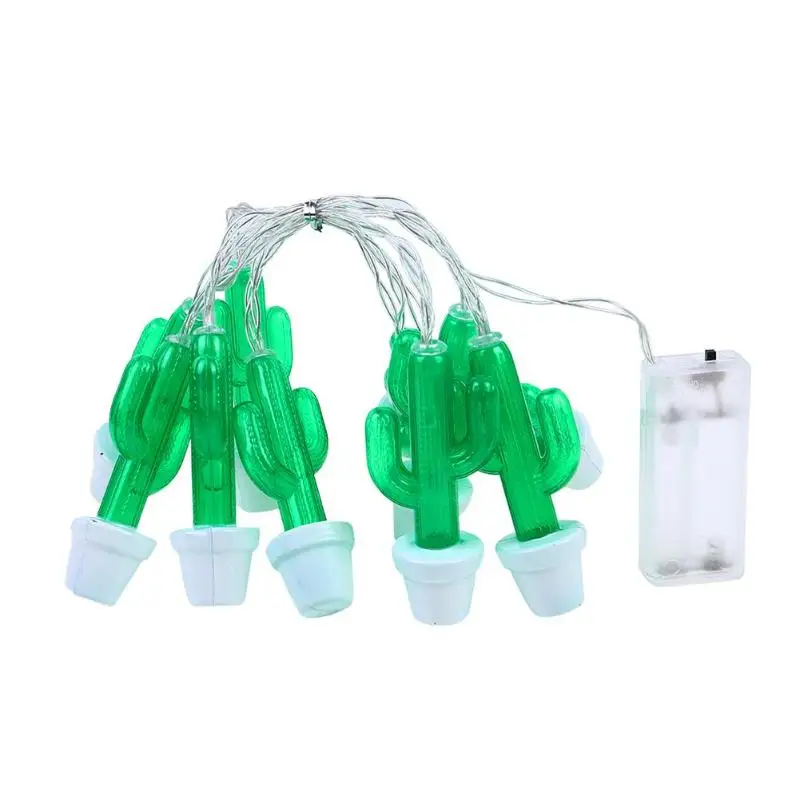 10LED лампа гирлянда кактус форма медный провод Рождество открытый KTV бар ночной