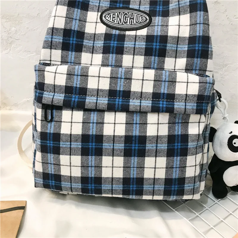 

New Fashion Plaid Women Shoulder Bags Ladies Backpack High Quality Large Capacity Student Bag Casual Wild Travel Bags Backpack