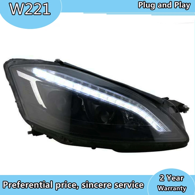 Передняя фара для фар W221 2006 2009 S300 S400 светодиодный ная Автомобильная DRL Hid