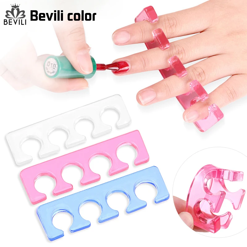 

Soft Silicone Toe Separator/Finger Spacer Divider Form For Manicure Pedicure Beauty Care Nail Art Toes Separators