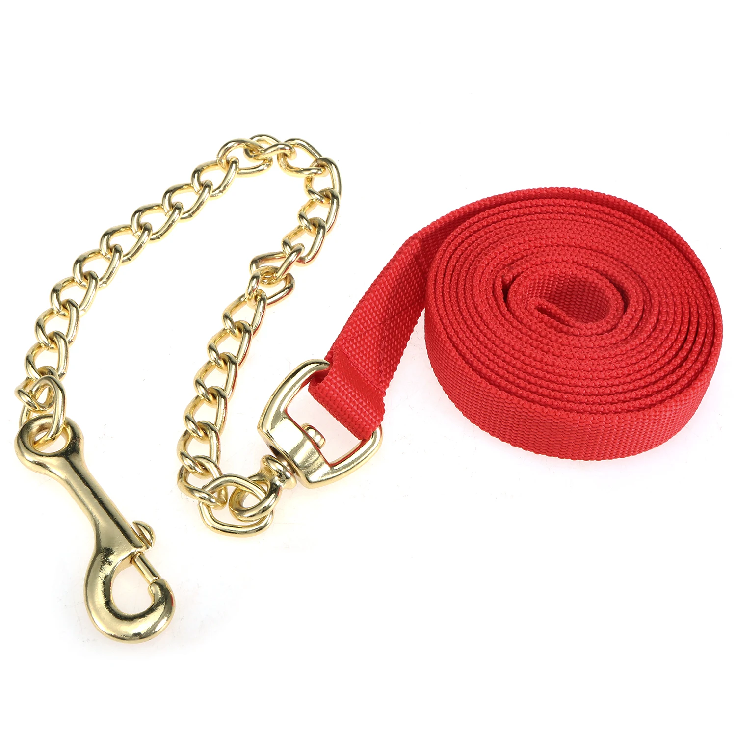 8.5ft Lunge Line поводок для лошади домашних животных прогулок тренировочный воротника