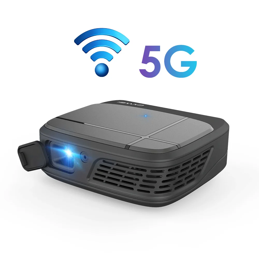 Мини 4K телефон проектор Caiwei H6AB Android 7 1 двойной WIFI 4 0 Мобильный Full HD DLP портативный