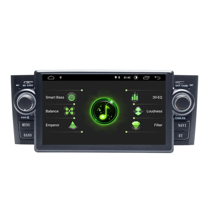 Авторадио 4G 64G DSP 1Din Android 10 автомобильный dvd плеер для Fiat Grande Punto Linea 2007 2012 gps