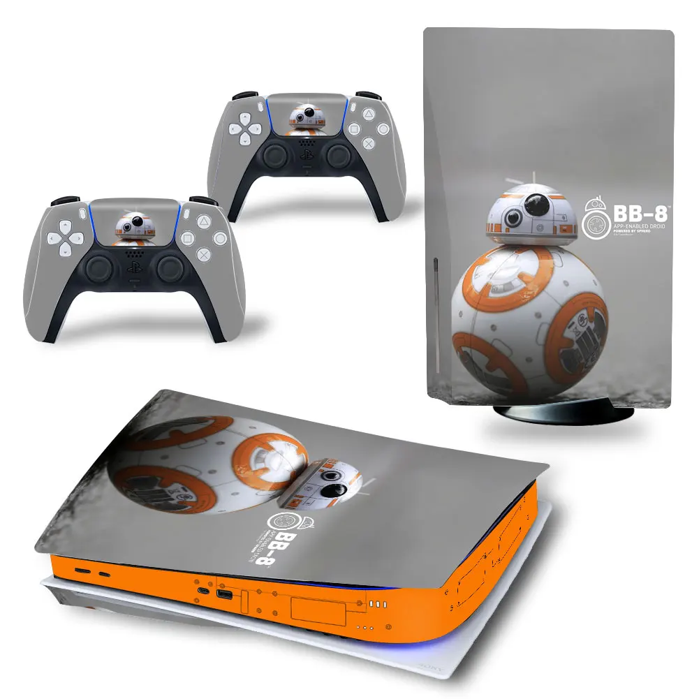 Наклейка на диск Marvel Star Wars PS5 Виниловая наклейка для консоли PlayStation 5 и 2