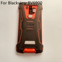 used battery case cover back shell camera glass lens for blackview bv6900 repair replacement accessories free shipping