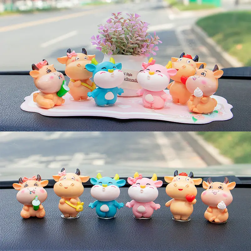 

Car Car Interior Decoration Ornament Cute Car Internet Red Dashboard Doll Creative Car High-End Ladies Decoration Cow