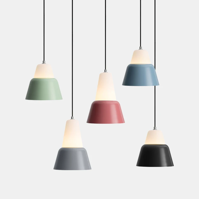 

Nordic restaurant small chandelier shop commercial bar dining table milk tea shop single head creative personality simple lamps