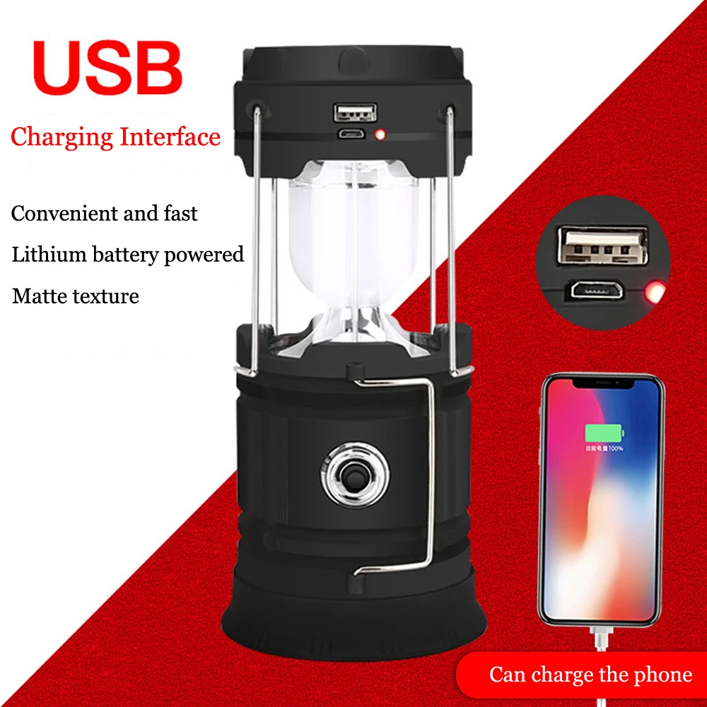 Цена Солнечный светильник светодиодный походный светильник USB Перезаряжаемые вспышка светильник с регулируемой яркостью, Точечный светильник ...