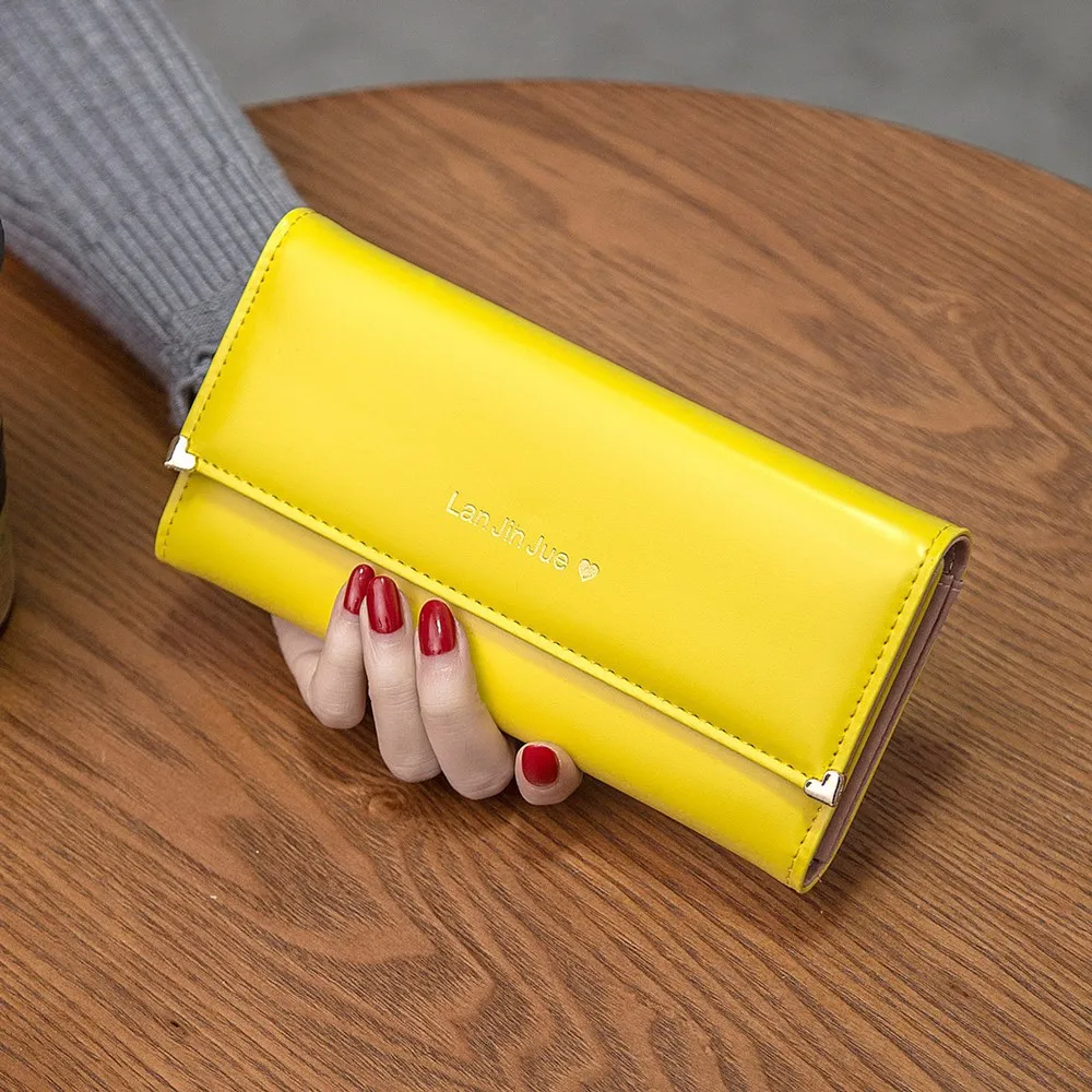 

PUOU Fashion Women Wallet Female Purse Zipper Coin Purse Fashion Mini Wallet Women New Handbags Card Holder Phone Case Clip